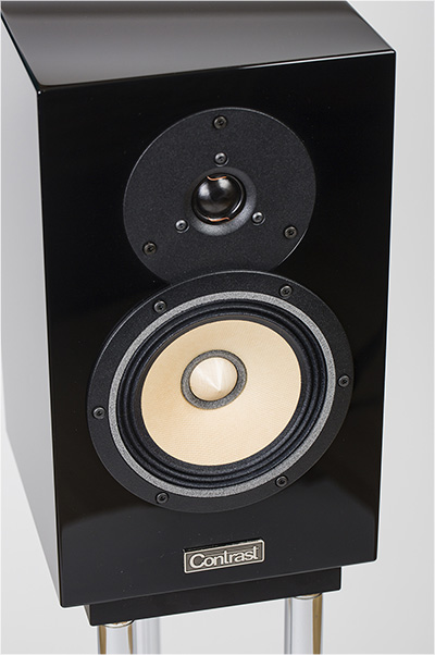 Contrast audio Monitor. Bookshelf 2-way audiophile crossover-less speaker system.